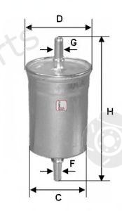  SOFIMA part S1722B Fuel filter
