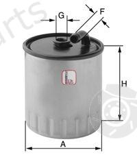  SOFIMA part S4429NR Fuel filter