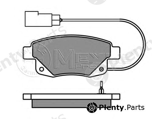  MEYLE part 0252448617/W (0252448617W) Brake Pad Set, disc brake