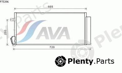  AVA QUALITY COOLING part FT5396 Condenser, air conditioning