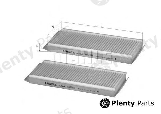  MAHLE ORIGINAL part LA349/S (LA349S) Filter, interior air