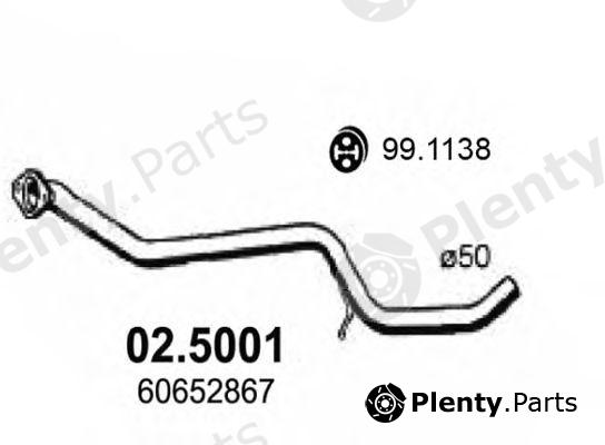  ASSO part 02.5001 (025001) Exhaust Pipe