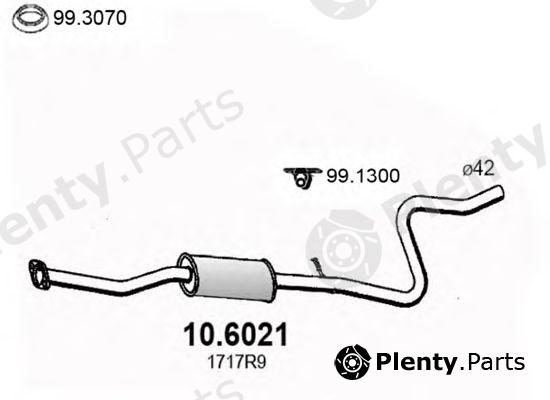  ASSO part 10.6021 (106021) Middle Silencer