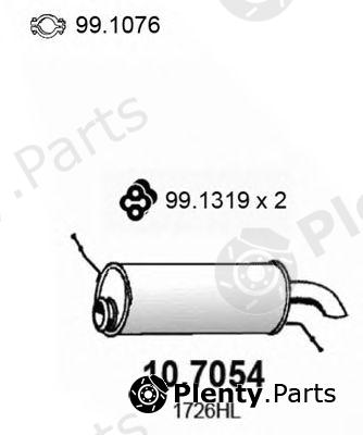  ASSO part 10.7054 (107054) End Silencer