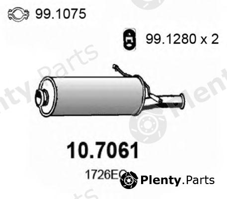  ASSO part 10.7061 (107061) End Silencer