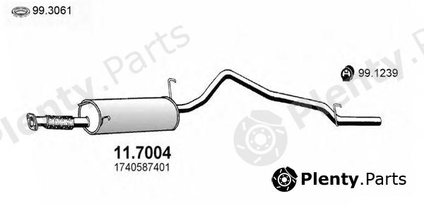  ASSO part 11.7004 (117004) End Silencer