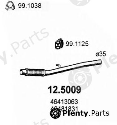  ASSO part 12.5009 (125009) Exhaust Pipe