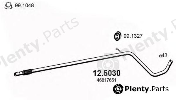  ASSO part 12.5030 (125030) Exhaust Pipe