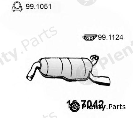  ASSO part 12.7042 (127042) End Silencer