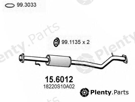  ASSO part 15.6012 (156012) Middle Silencer