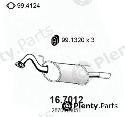  ASSO part 16.7012 (167012) End Silencer
