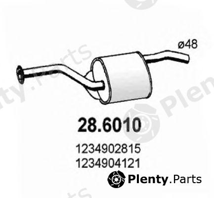  ASSO part 28.6010 (286010) Middle Silencer