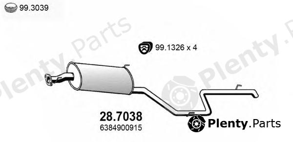  ASSO part 28.7038 (287038) End Silencer