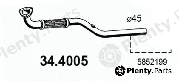  ASSO part 34.4005 (344005) Exhaust Pipe