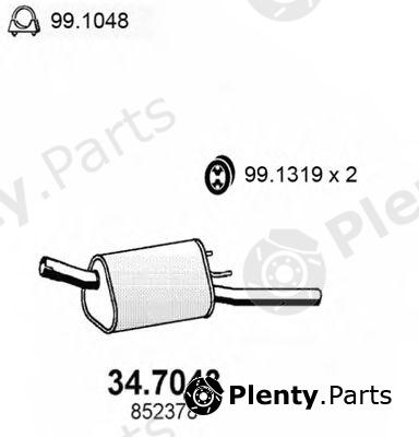  ASSO part 34.7043 (347043) End Silencer