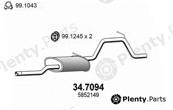  ASSO part 34.7094 (347094) End Silencer