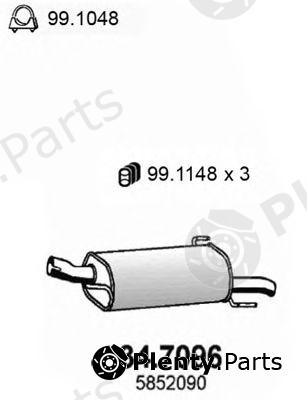  ASSO part 34.7096 (347096) End Silencer