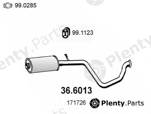  ASSO part 36.6013 (366013) Middle Silencer