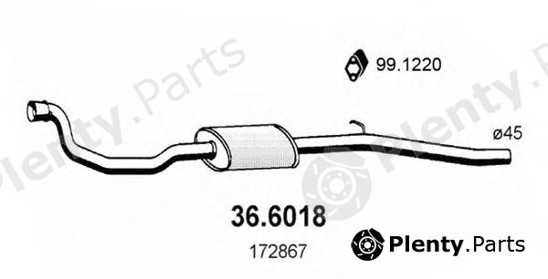  ASSO part 36.6018 (366018) Middle Silencer