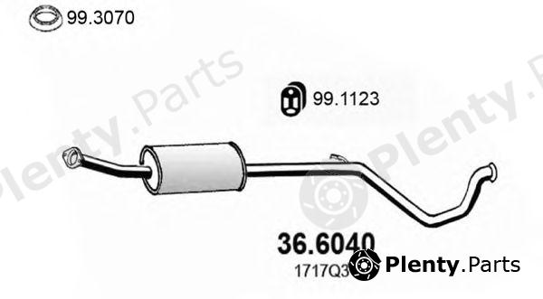  ASSO part 36.6040 (366040) Middle Silencer