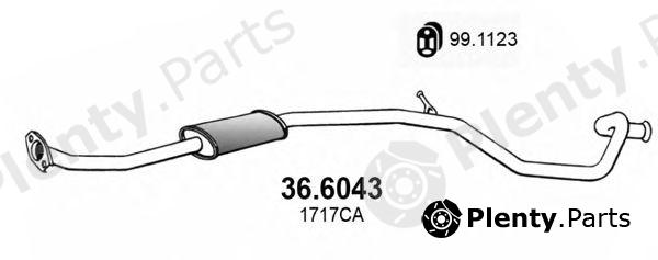  ASSO part 36.6043 (366043) Middle Silencer