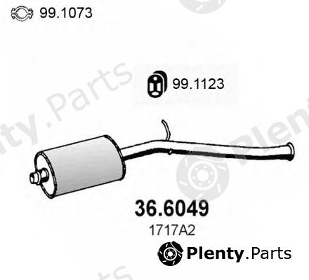  ASSO part 36.6049 (366049) Middle Silencer