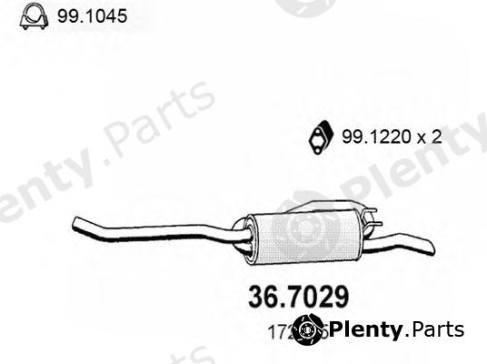  ASSO part 36.7029 (367029) End Silencer