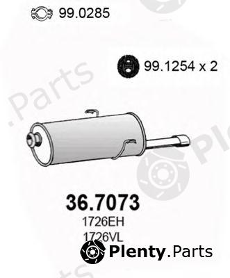  ASSO part 36.7073 (367073) End Silencer