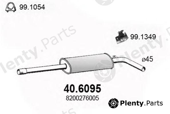  ASSO part 40.6095 (406095) Middle Silencer