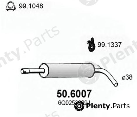  ASSO part 50.6007 (506007) Middle Silencer