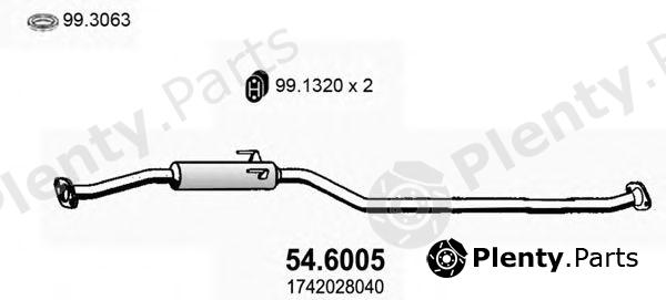  ASSO part 54.6005 (546005) Middle Silencer
