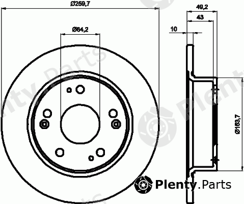  TEXTAR part 92144600 Brake Disc