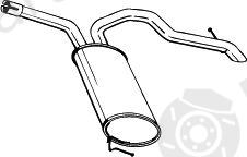  BOSAL part 281-619 (281619) End Silencer