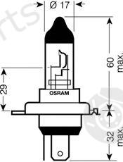  OSRAM part 64196LTS-HCB (64196LTSHCB) Bulb, fog light
