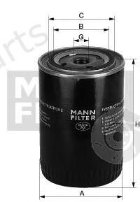  MANN-FILTER part W712/92 (W71292) Oil Filter