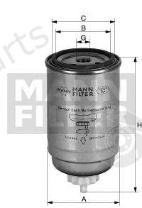  MANN-FILTER part WK718/7 (WK7187) Fuel filter