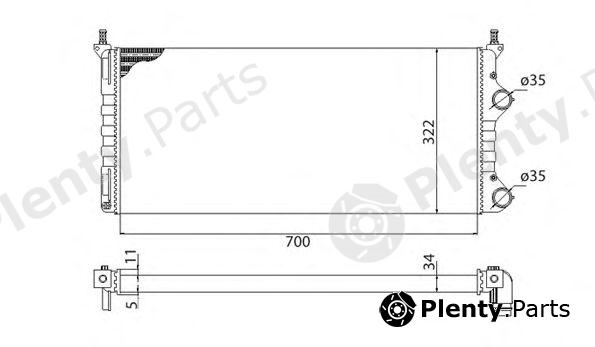  MAGNETI MARELLI part 350213192003 Radiator, engine cooling