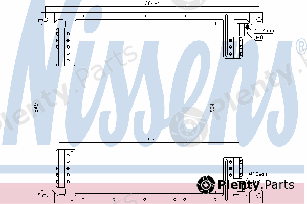  NISSENS part 940242 Condenser, air conditioning