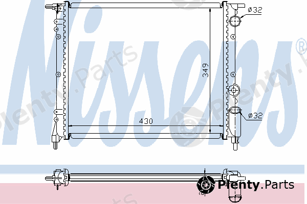  NISSENS part 63919 Radiator, engine cooling