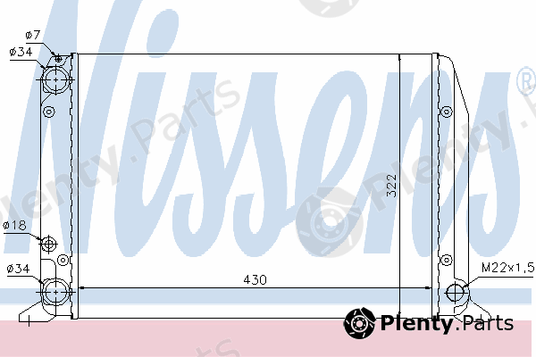  NISSENS part 604611 Radiator, engine cooling