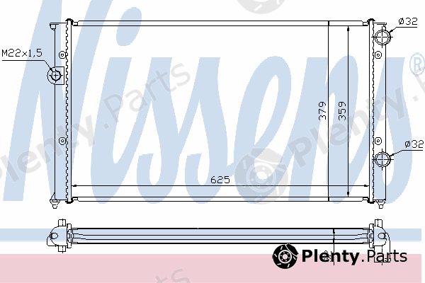  NISSENS part 65243 Radiator, engine cooling