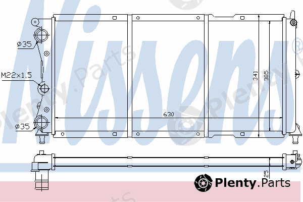  NISSENS part 618121 Radiator, engine cooling