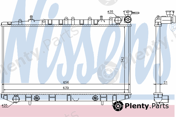  NISSENS part 629731 Radiator, engine cooling