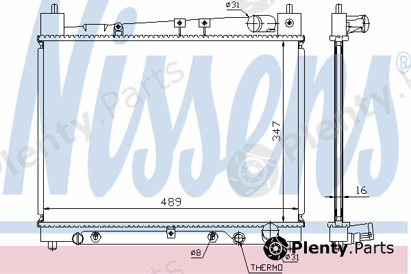  NISSENS part 64799 Radiator, engine cooling