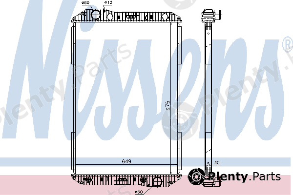  NISSENS part 625710 Radiator, engine cooling