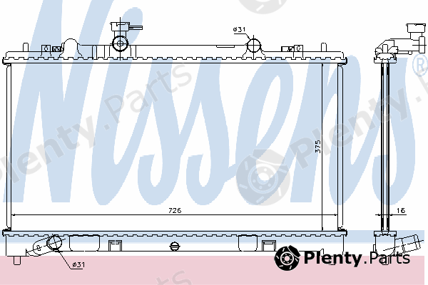  NISSENS part 68510 Radiator, engine cooling