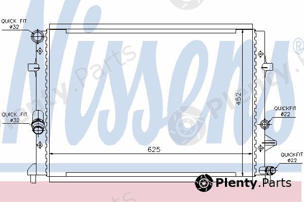  NISSENS part 65295 Radiator, engine cooling