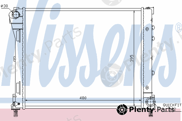  NISSENS part 61935 Radiator, engine cooling