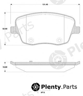  NK part 224791 Brake Pad Set, disc brake