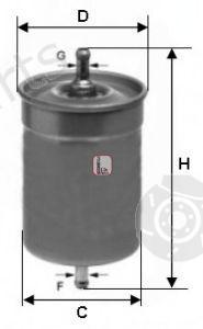 SOFIMA part S1500B Fuel filter